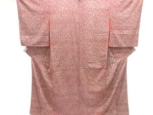 アンティーク　錦紗菊唐草模様着物